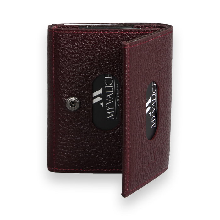 Zoozie Bags Cartera de Piel en Rojo Claret Zoozie Bags Cartera de Piel en Rojo Claret
